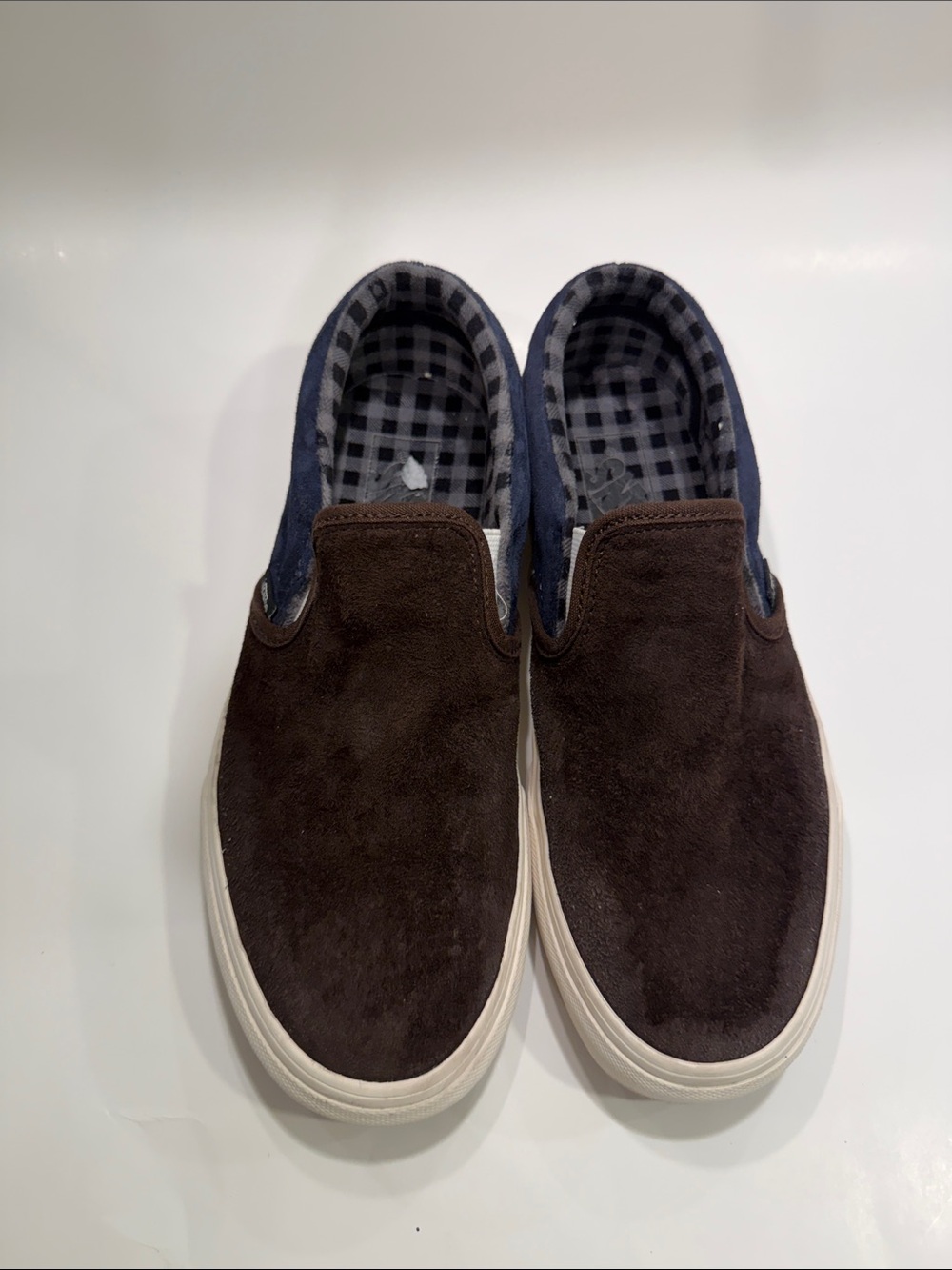 Vans Men's Slip-On Suede Casual Shoes - Brown